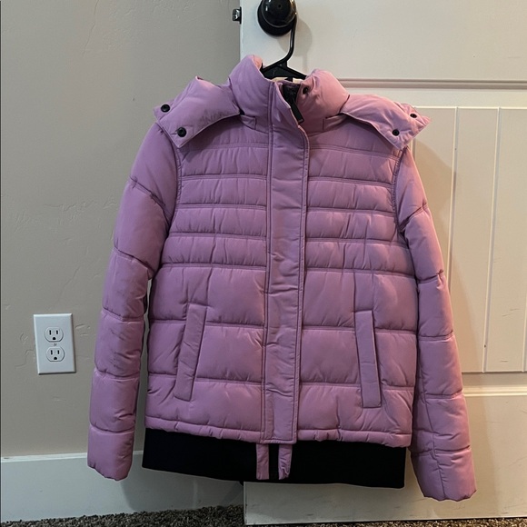 Dkny Jackets & Blazers - DKNY Purple Puffer Jacket